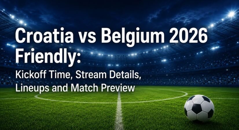 Croatia vs Belgium 2026 Friendly: Live Scores, Stream Info, Lineups and Match Updates