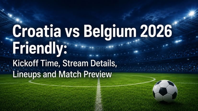 Croatia vs Belgium 2026 Friendly: Live Scores, Stream Info, Lineups and Match Updates