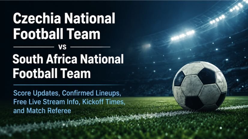 Czechia National Football Team vs South Africa National Football Team Score Updates, Confirmed Lineups, Free Live Stream Info, Kickoff Times, and Match Referee