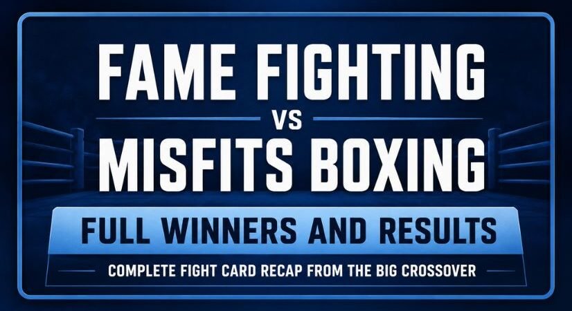 Fame Fighting vs Misfits Boxing Full Winners and Results: Complete Fight Card Recap from The Big Crossover