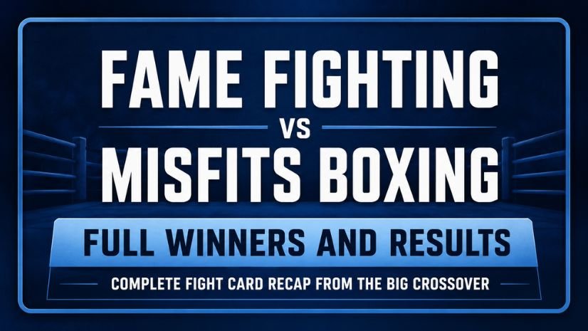 Fame Fighting vs Misfits Boxing Full Winners and Results: Complete Fight Card Recap from The Big Crossover