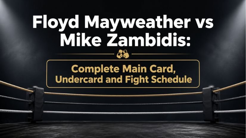 Floyd Mayweather vs Mike Zambidis: Complete Main Card, Undercard and Fight Schedule