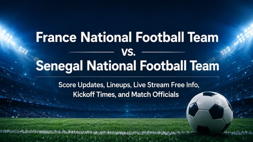 France National Football Team vs. Senegal National Football Team Score Updates, Lineups, Live Stream Free Info, Kickoff Times, and Match Officials