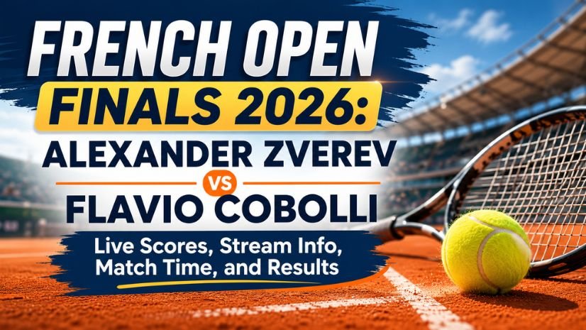 French Open Finals 2026: Alexander Zverev vs Flavio Cobolli Live Scores, Stream Info, Match Time, and Results