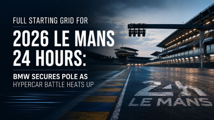 Full Starting Grid for 2026 Le Mans 24 Hours: Complete Hypercar, LMP2 and LMGT3 Lineup