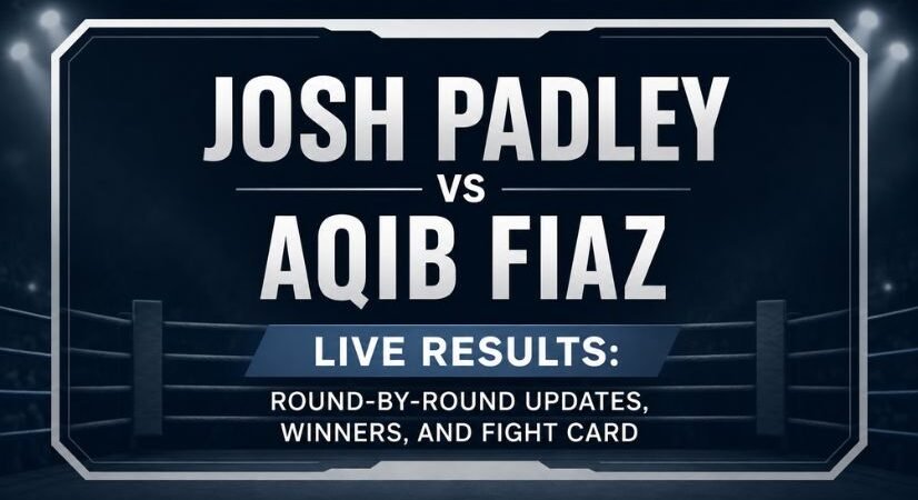 Josh Padley vs Aqib Fiaz Live Results: Round-by-Round Updates, Winners, and Fight Card