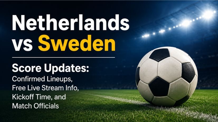Netherlands vs Sweden Score Updates: Confirmed Lineups, Free Live Stream Info, Kickoff Time, and Match Officials