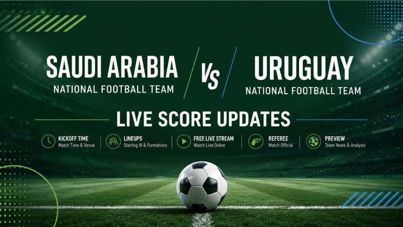 Saudi Arabia National Football Team vs Uruguay National Football Team Live Score Updates, Kickoff Time, Lineups, Free Live Stream Info, Referee, and Preview