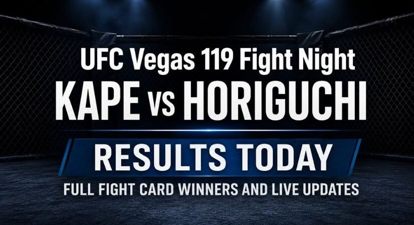 UFC Vegas 119 Fight Night Kape vs Horiguchi Results: Full Fight Card Winners, and Updates