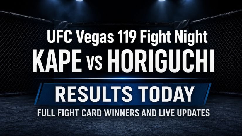 UFC Vegas 119 Fight Night Kape vs Horiguchi Results: Full Fight Card Winners, and Updates
