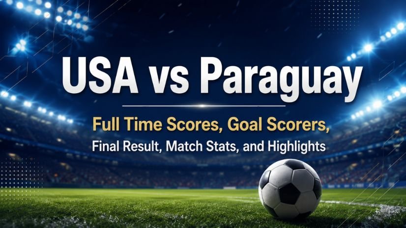 USA vs Paraguay Full Time Scores, Goal Scorers, Final Result, Match Stats, and Highlights