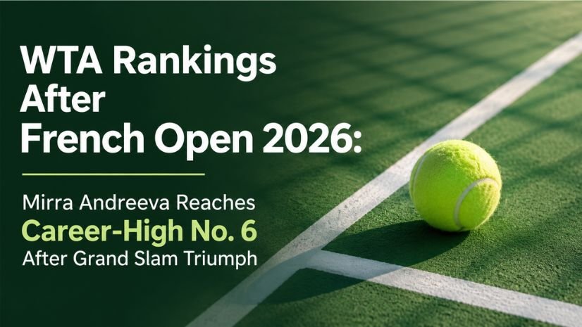 WTA Rankings After French Open 2026: Mirra Andreeva Reaches Career-High No. 6 After Grand Slam Triumph